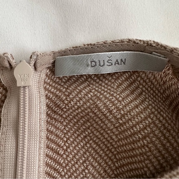 Dusan Linen Oatmeal Maxi Long Dress 42 US Size 10/12 - Picture 10 of 13